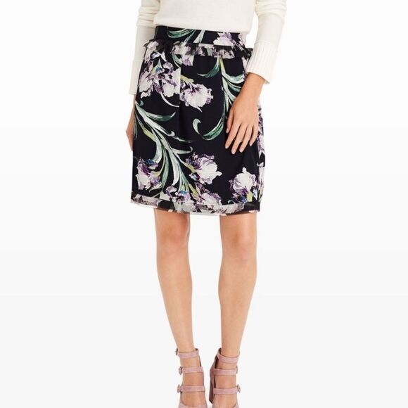 Club Monaco Adamaris Iris floral print skirt - Picture 1 of 6